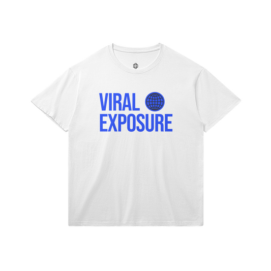VIRAL EXPOSURE BIG BLUE LOGO TEE (PRE-ORDER)