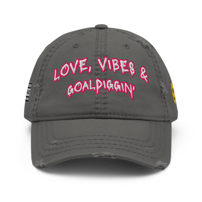LOVE, VIBES & GOALDIGGIN' HAT (PRE-ORDER)