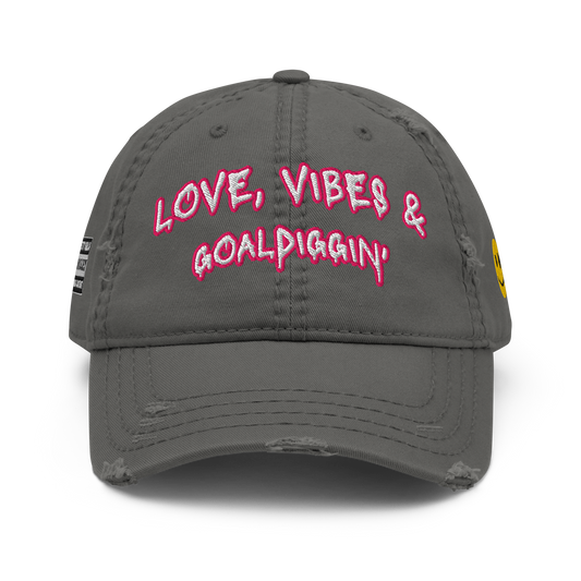 LOVE, VIBES & GOALDIGGIN' HAT (PRE-ORDER)