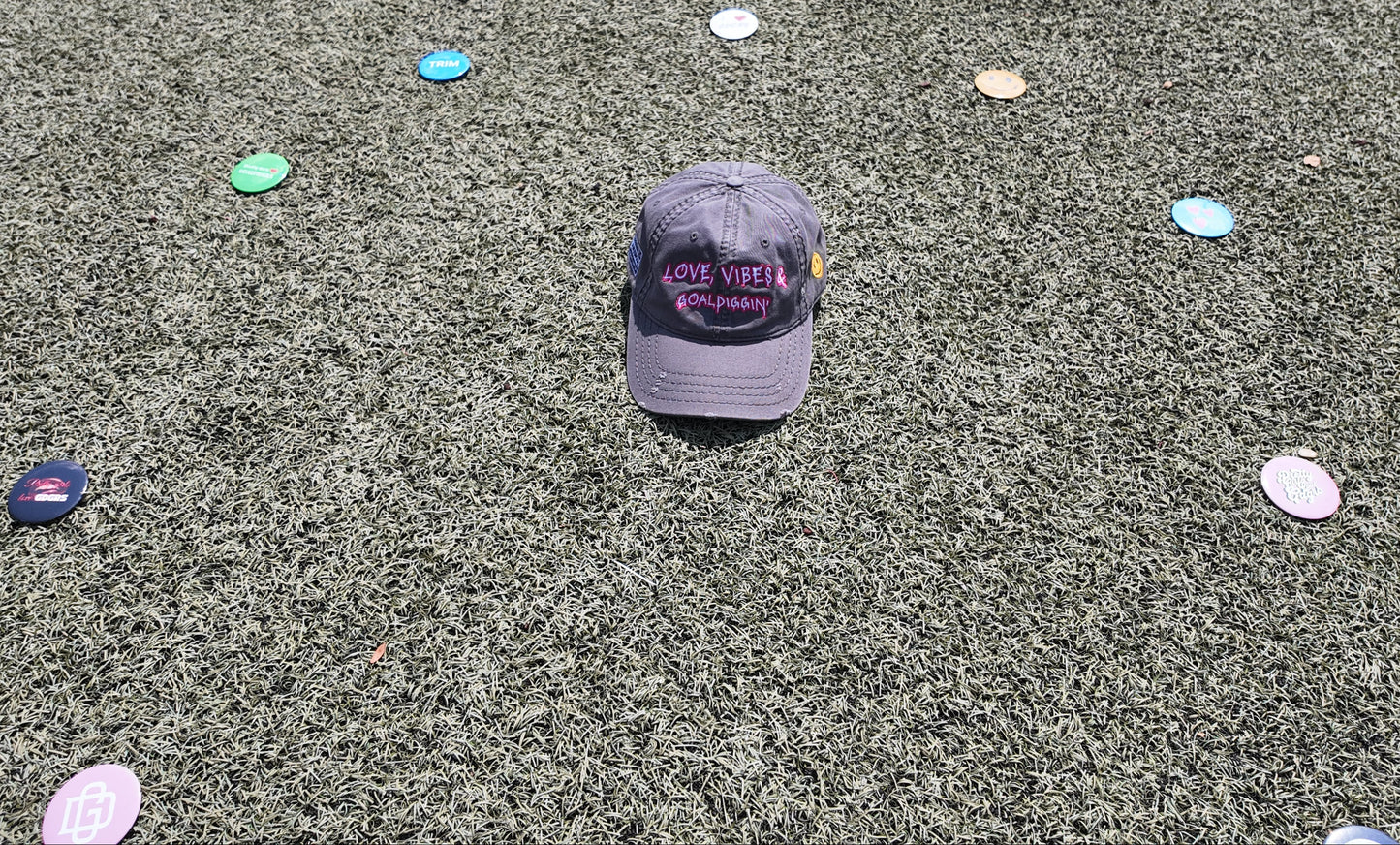 LOVE, VIBES & GOALDIGGIN' HAT (PRE-ORDER)