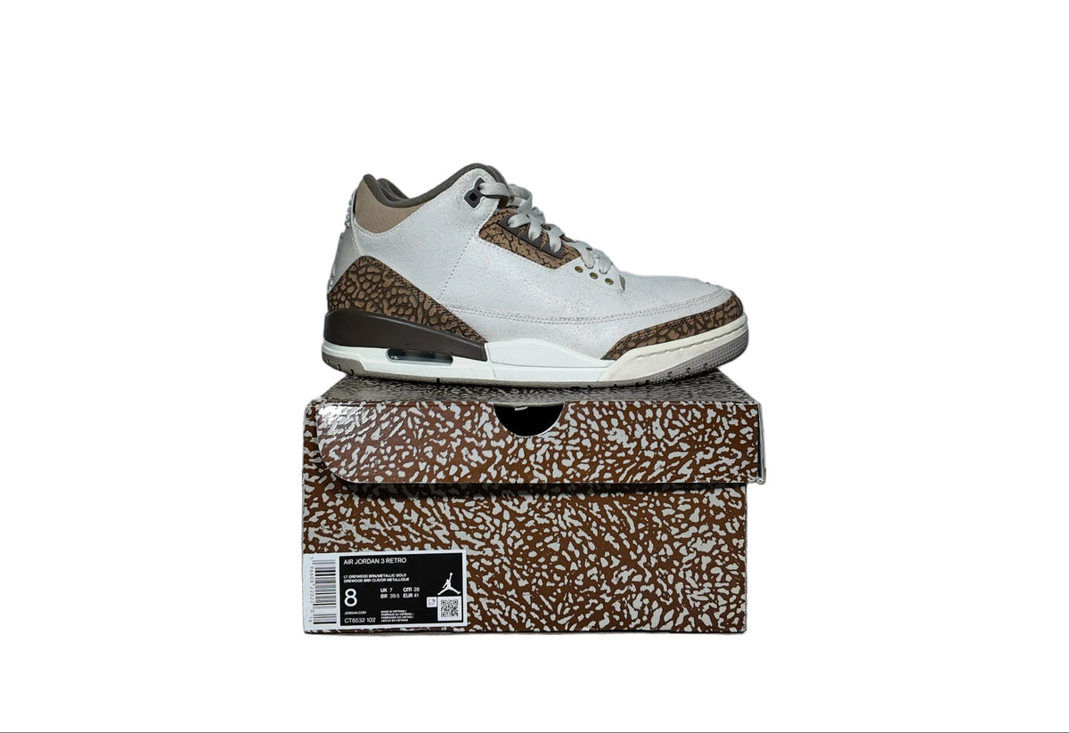 AIR JORDAN 3 RETRO PALOMINO SIZE 8 MENS (PRE-OWNED)