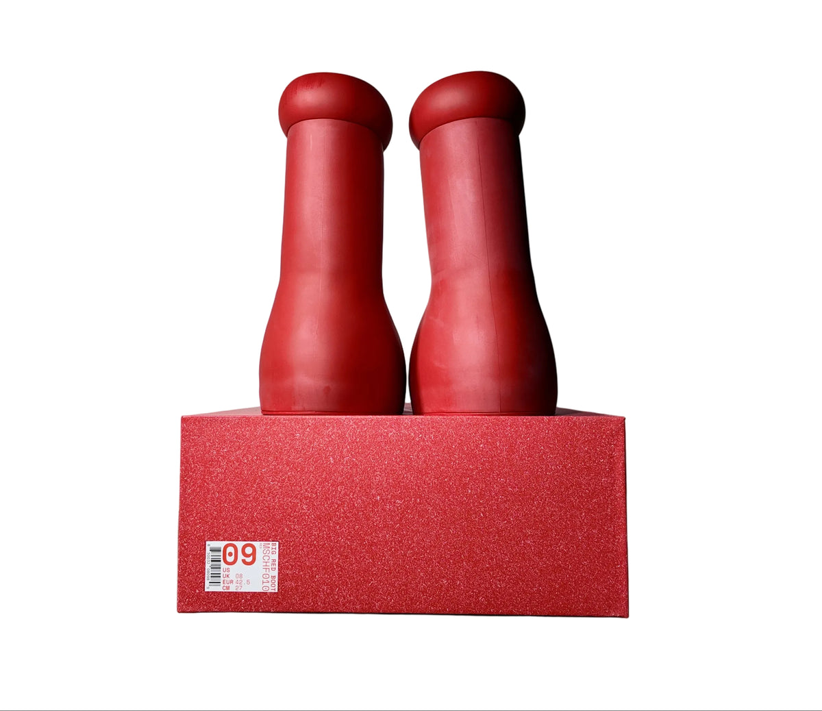 MSCHF BIG RED BOOT SIZE 9 MENS