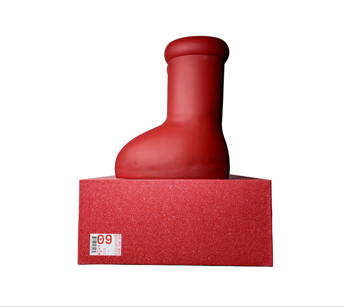 MSCHF BIG RED BOOT SIZE 9 MENS